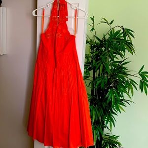 Orange Halter Dress